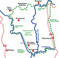 Wanderkarte Bayerischer Wald