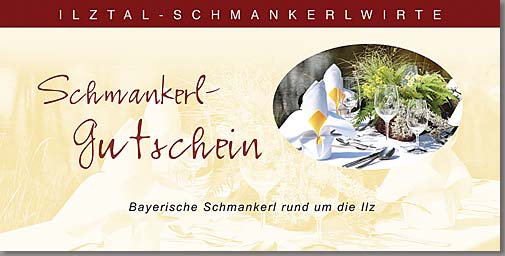 Schmankerl-Gutschein - Bayerische Schmankerl rund um die Ilz